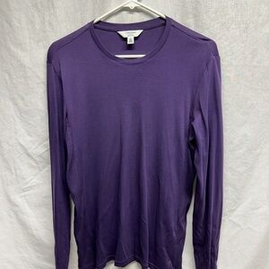 Purple Calvin Klein Long Sleeve Shirt